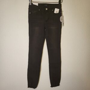 NWT Joe’s Jeans The Rocker Raw Hem Skinny Jeans in Pewter Big Girl size 14